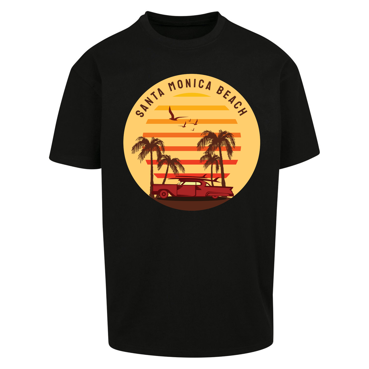 Santa Monica Beach Oversized T Shirts