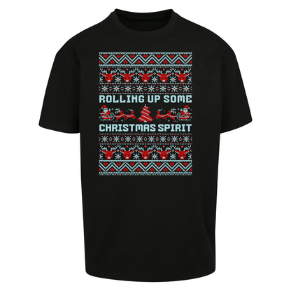Rolling up Some Christmas Spirit Oversized T Shirts