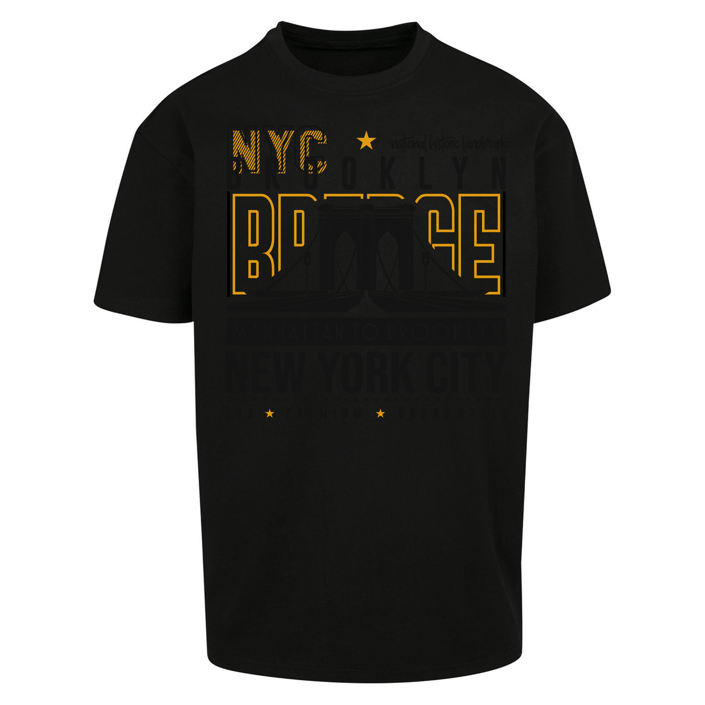 NYC Brooklyn Bridge Oversized T Shirts