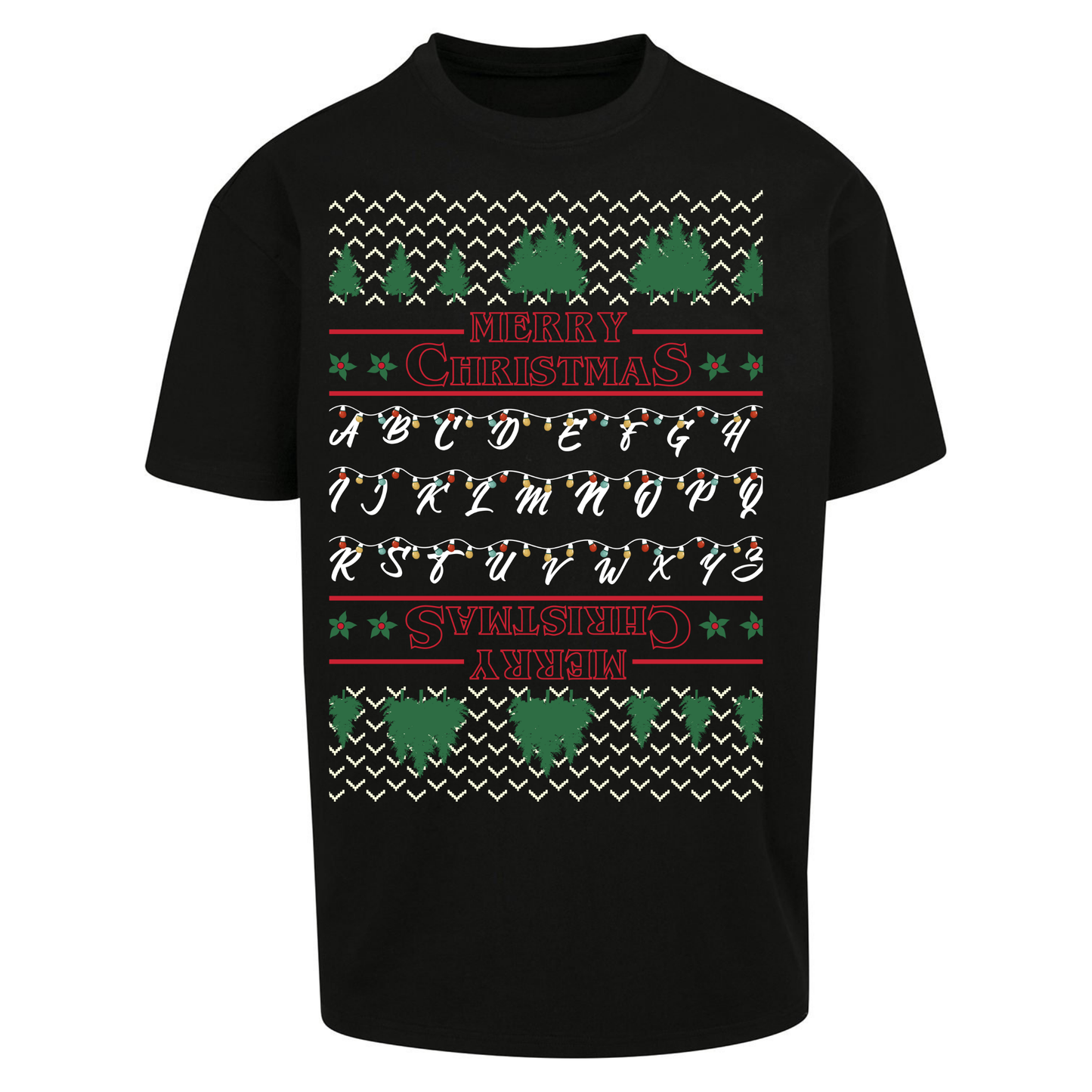 stranger things christmas jumper Oversized T Shirts
