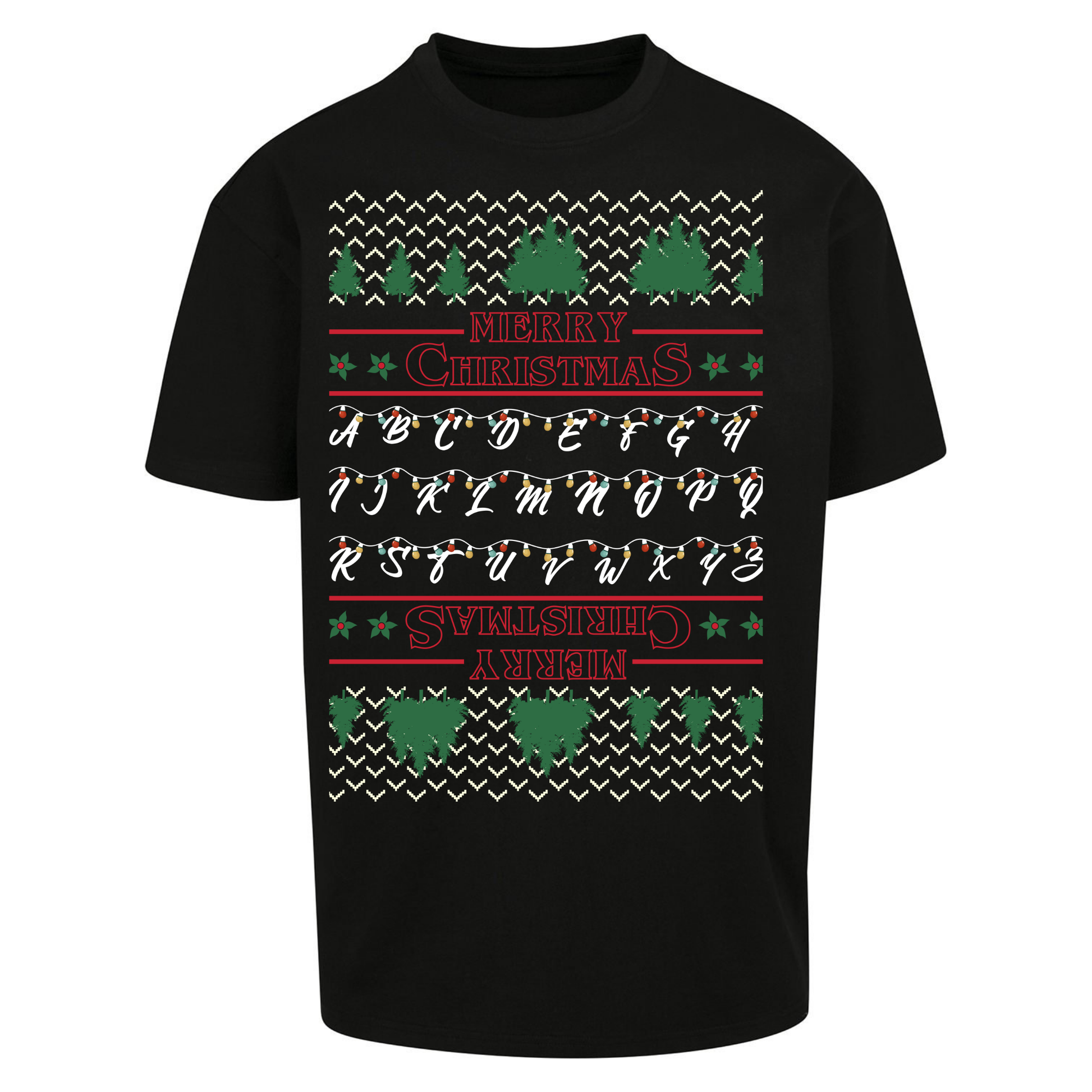 stranger things christmas jumper Oversized T Shirts