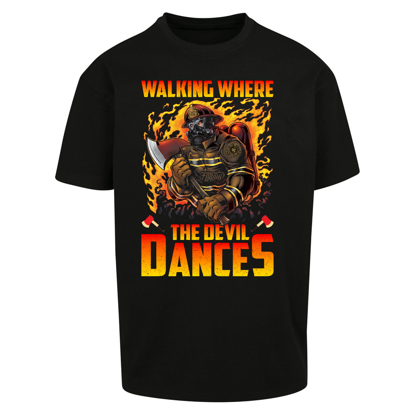 Walking Where The Devil Dances Oversized T Shirts