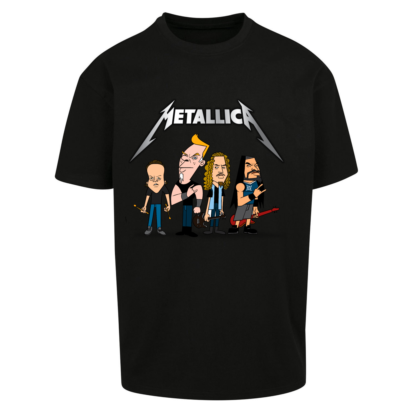 Metallica Cartoon Oversized T Shirts