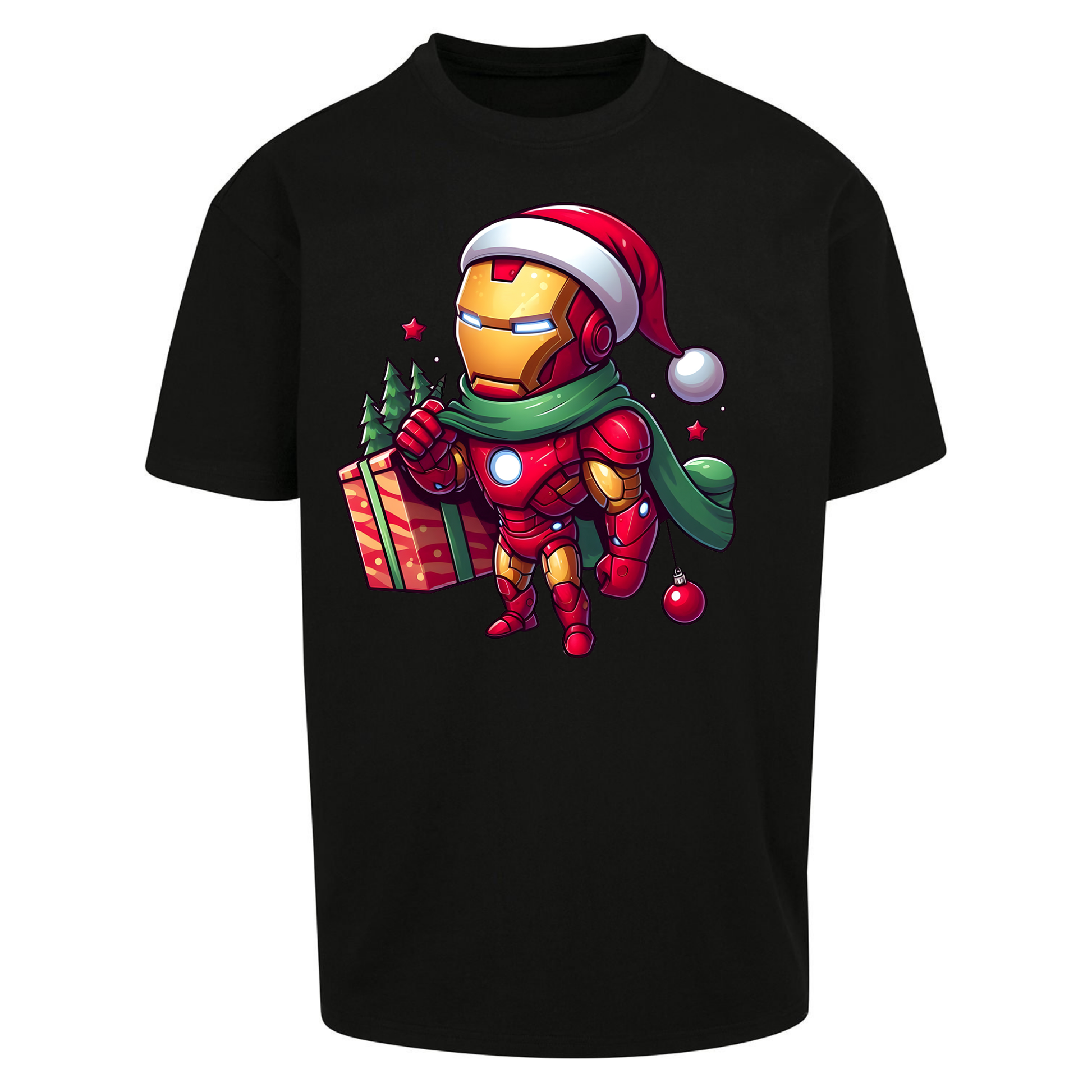 Ironman Santa Oversized T Shirts
