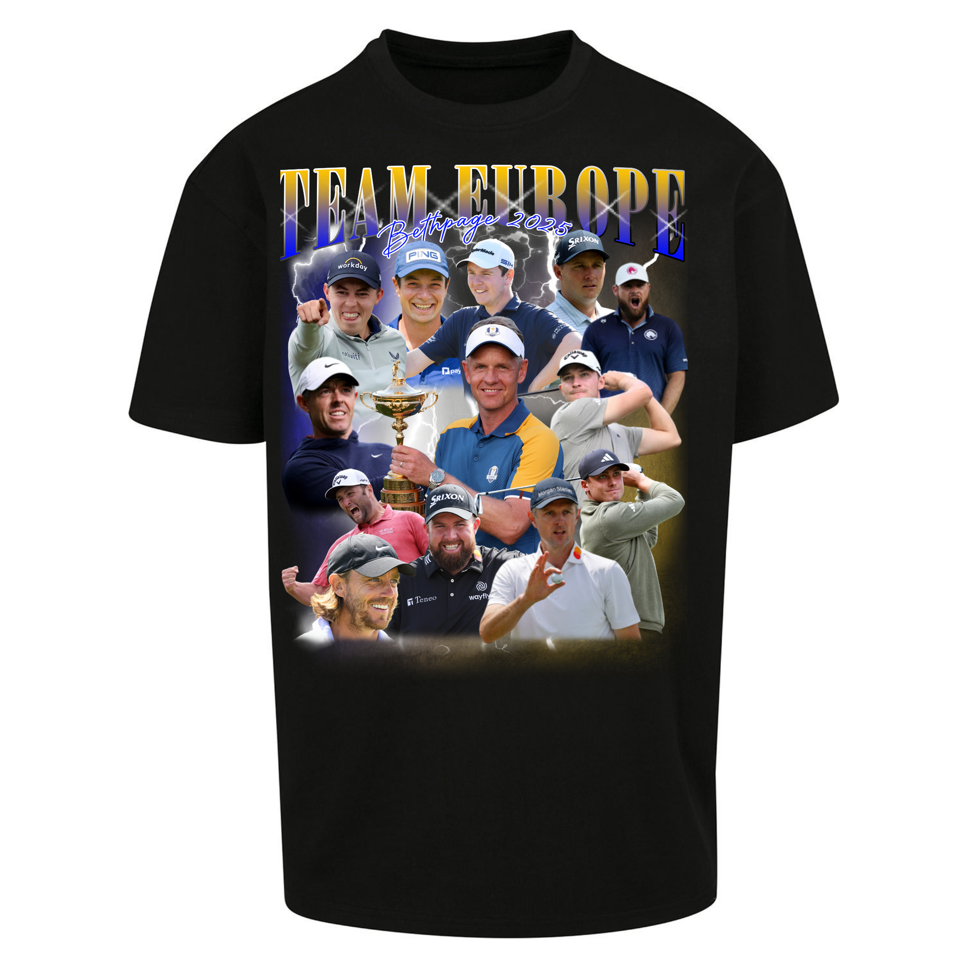 Ryder Cup 2025 Team Europe Oversized T Shirts