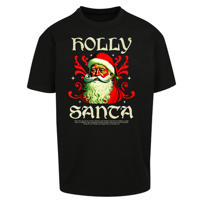 Holly Santa Christmas Oversized T Shirts