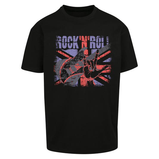 Rock N Roll Union Jack Oversized T Shirts