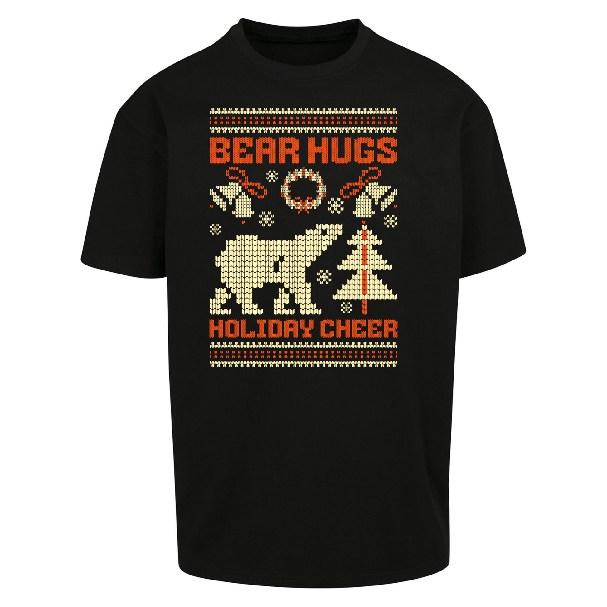 Bear Hugs Holiday Cheer Oversized T Shirts
