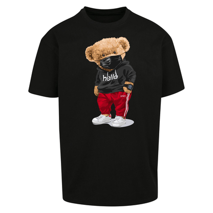 Teddy Bear Hello Streetwear Oversized T Shirts