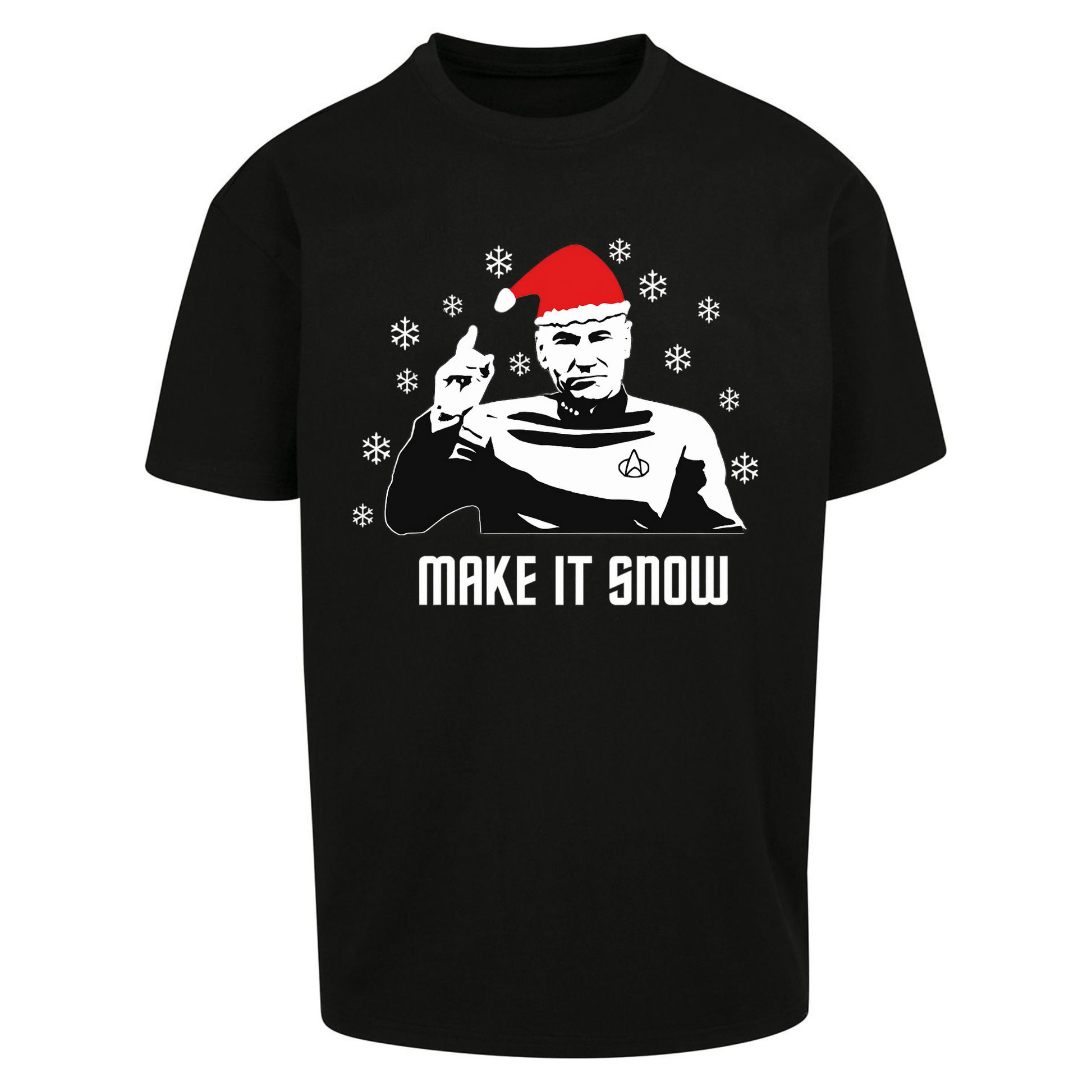 Make It Snow Oversized T Shirts