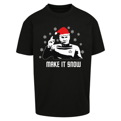 Make It Snow Oversized T Shirts