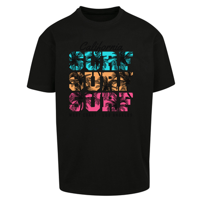 California Surf Surf Surf Oversized T Shirts