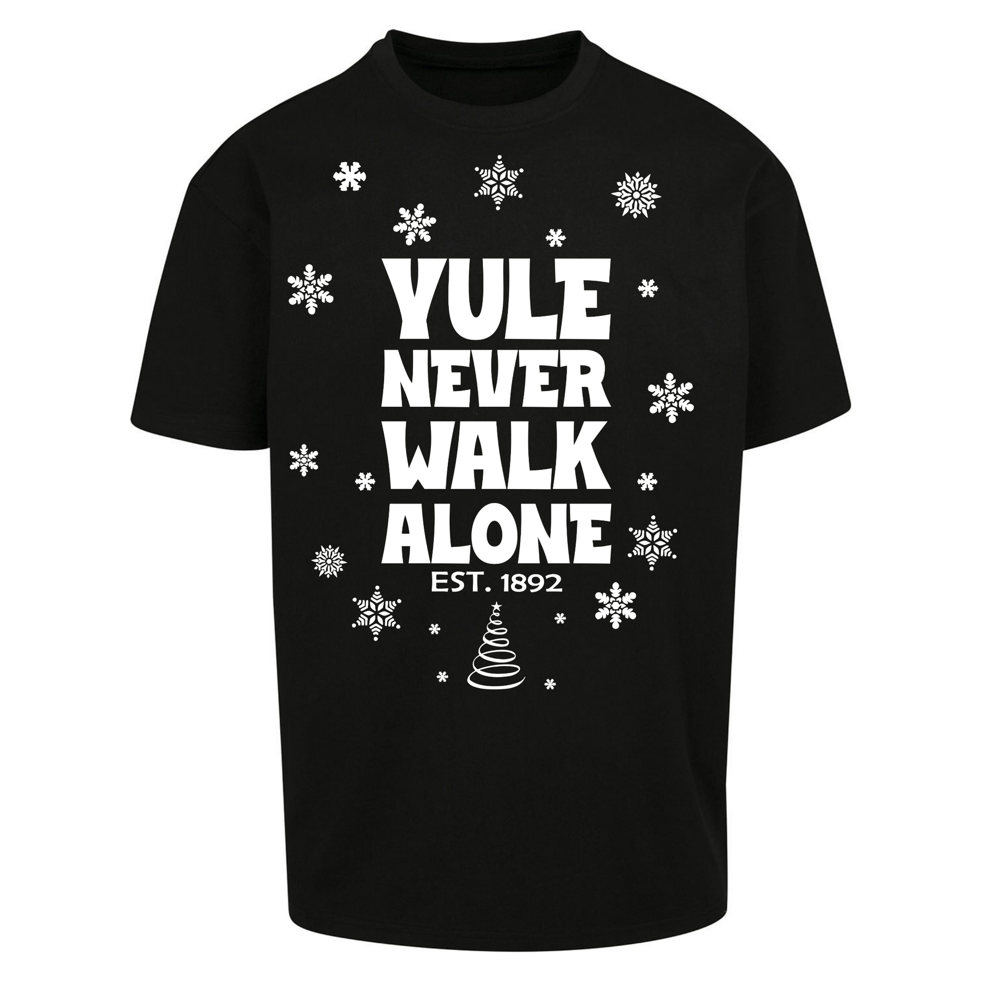 Yule Never Walk Alone Liverpool Christmas Oversized T Shirts