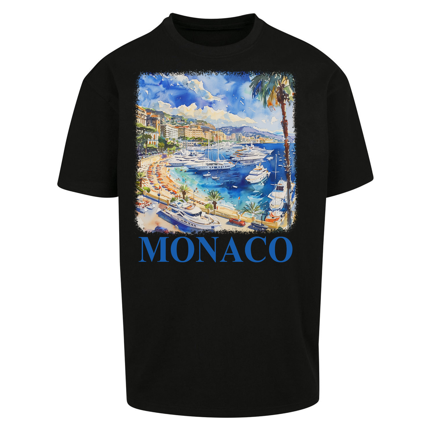 Monaco Painting Oversized T Shirts