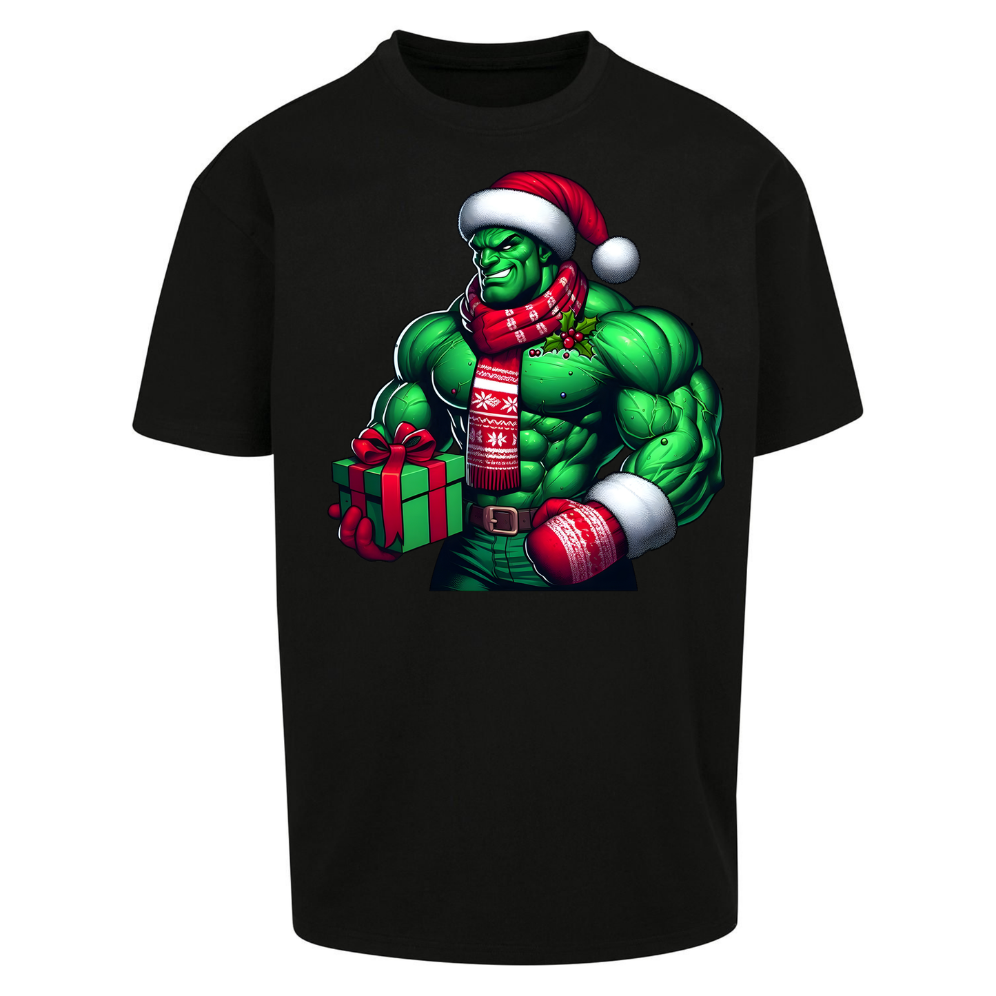 The Hulk Santa Oversized T Shirts