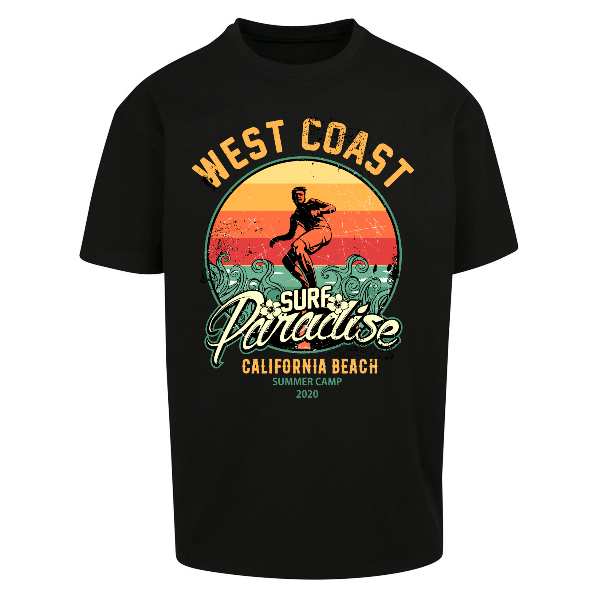 West Coast Surf Paradise Oversized T Shirts