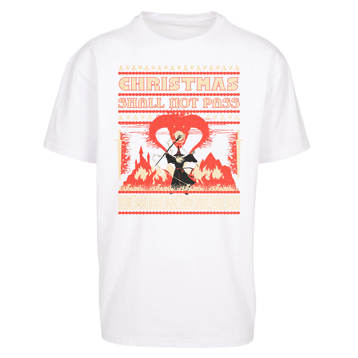 Christmas Shall Not Pass Oversized T Shirts