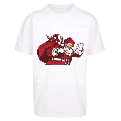 Tis The Season To Be Jolly Christmas Oversized T Shirts