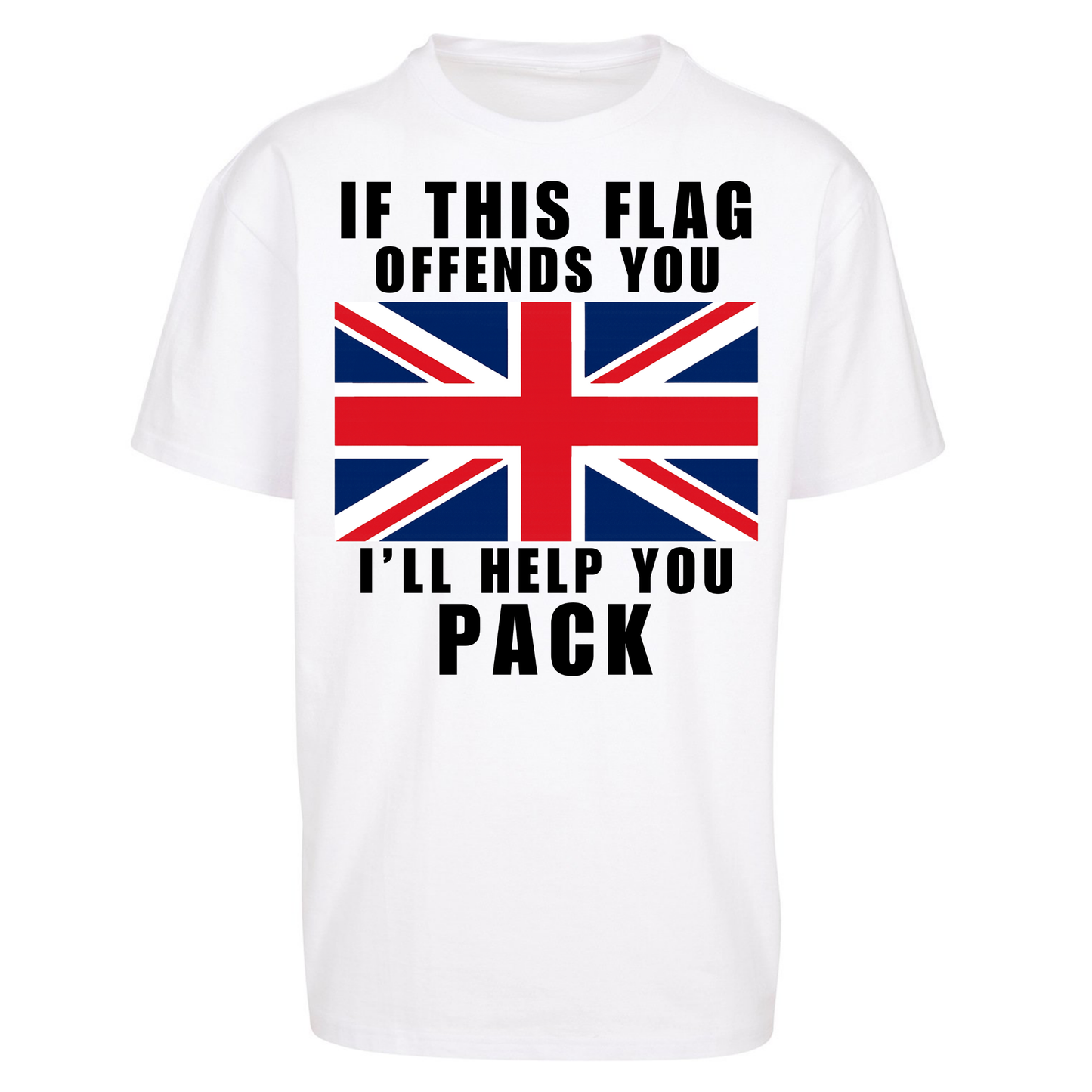 If This Flag Offends You I Will Help You Pack Oversized T Shirts