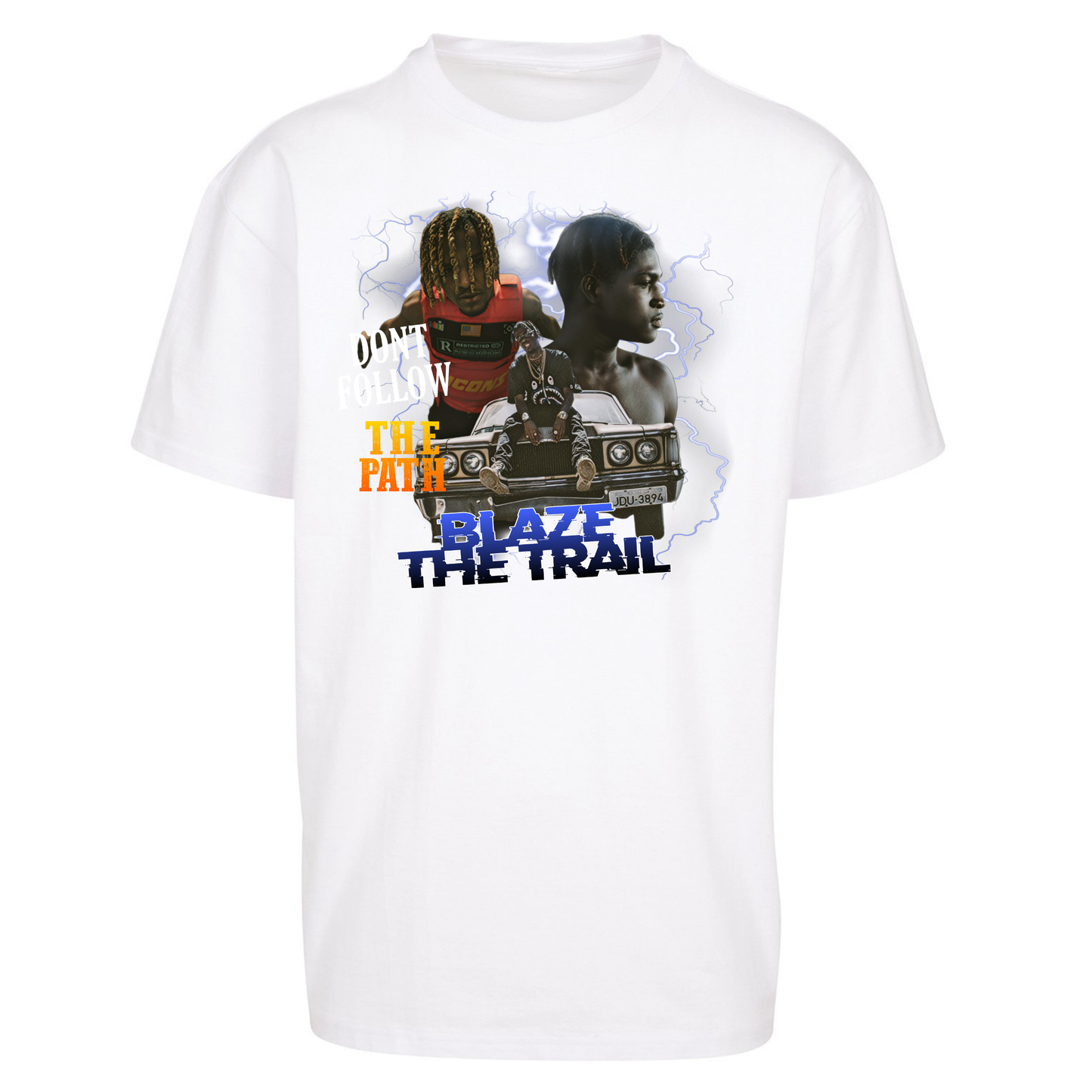 Hip Hop Blaze The Trail Oversized T Shirts