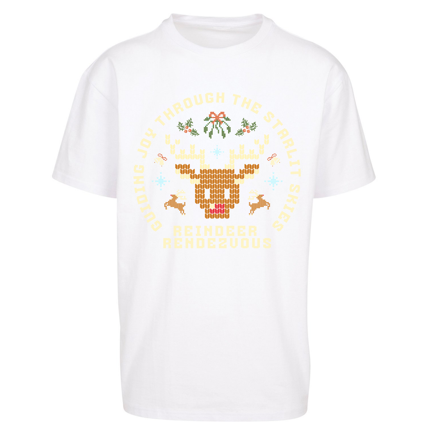 Reindeer Rendezvous Christmas Oversized T Shirts
