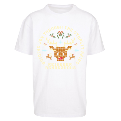 Reindeer Rendezvous Christmas Oversized T Shirts