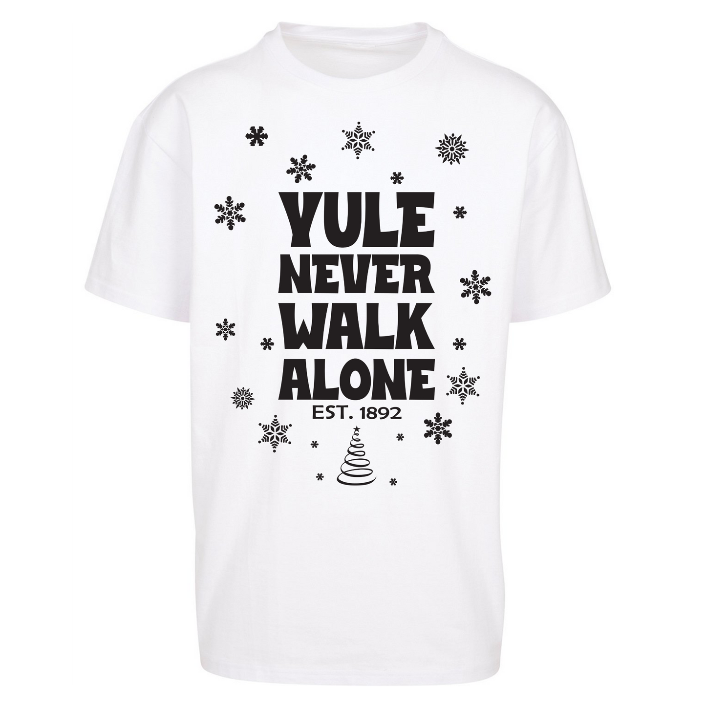 Yule Never Walk Alone Liverpool Christmas Oversized T Shirts