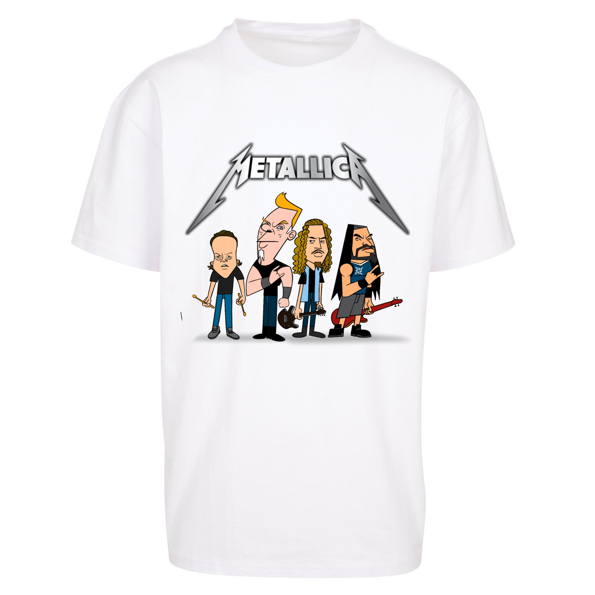 Metallica Cartoon Oversized T Shirts