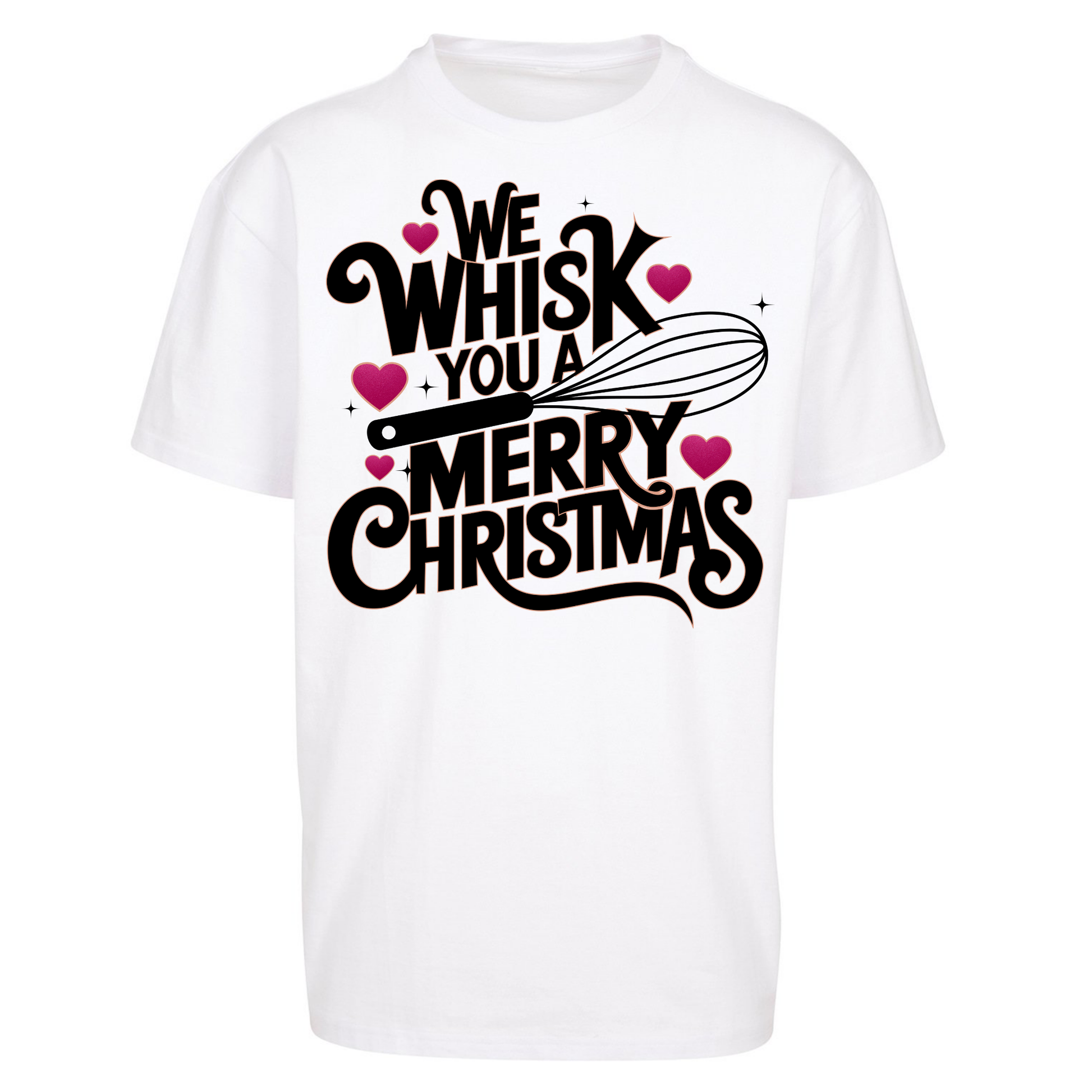 We Whisk You a Merry Christmas Oversized T Shirts