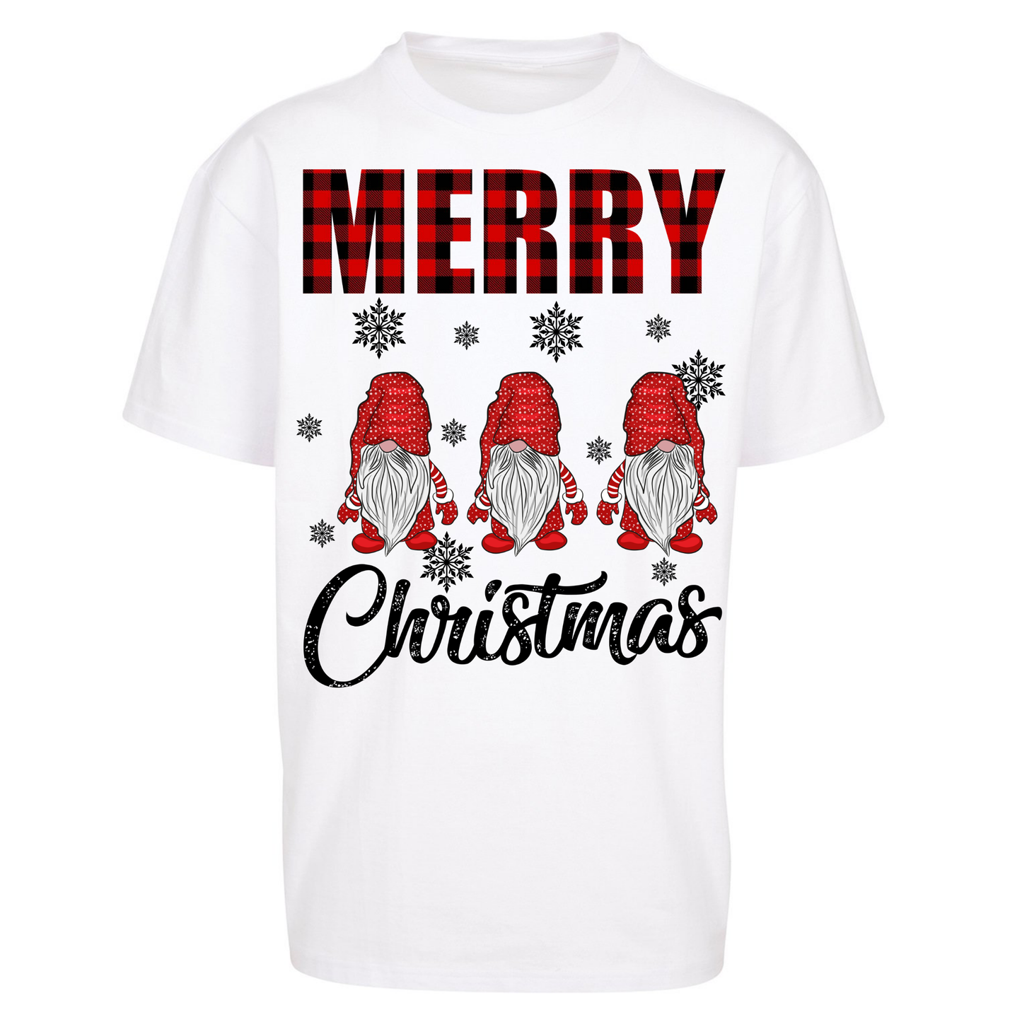 Merry Knomes Christmas Oversized T Shirt