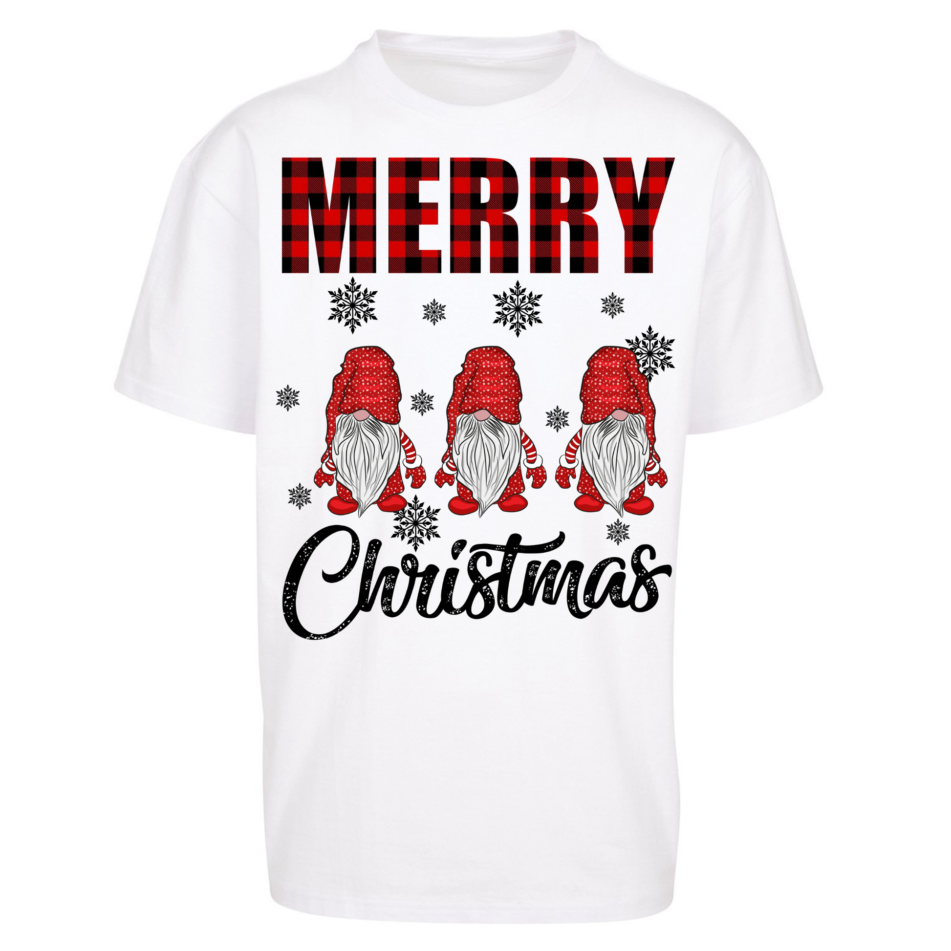 Merry Knomes Christmas Oversized T Shirt