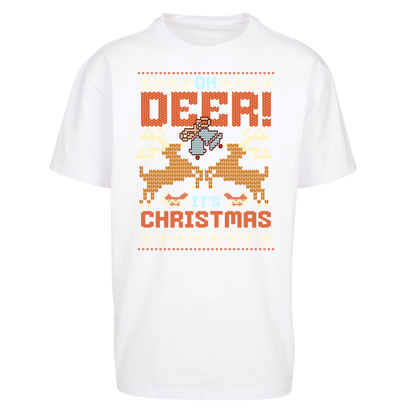 Oh Deer its Christmas Oversized T Shirts
