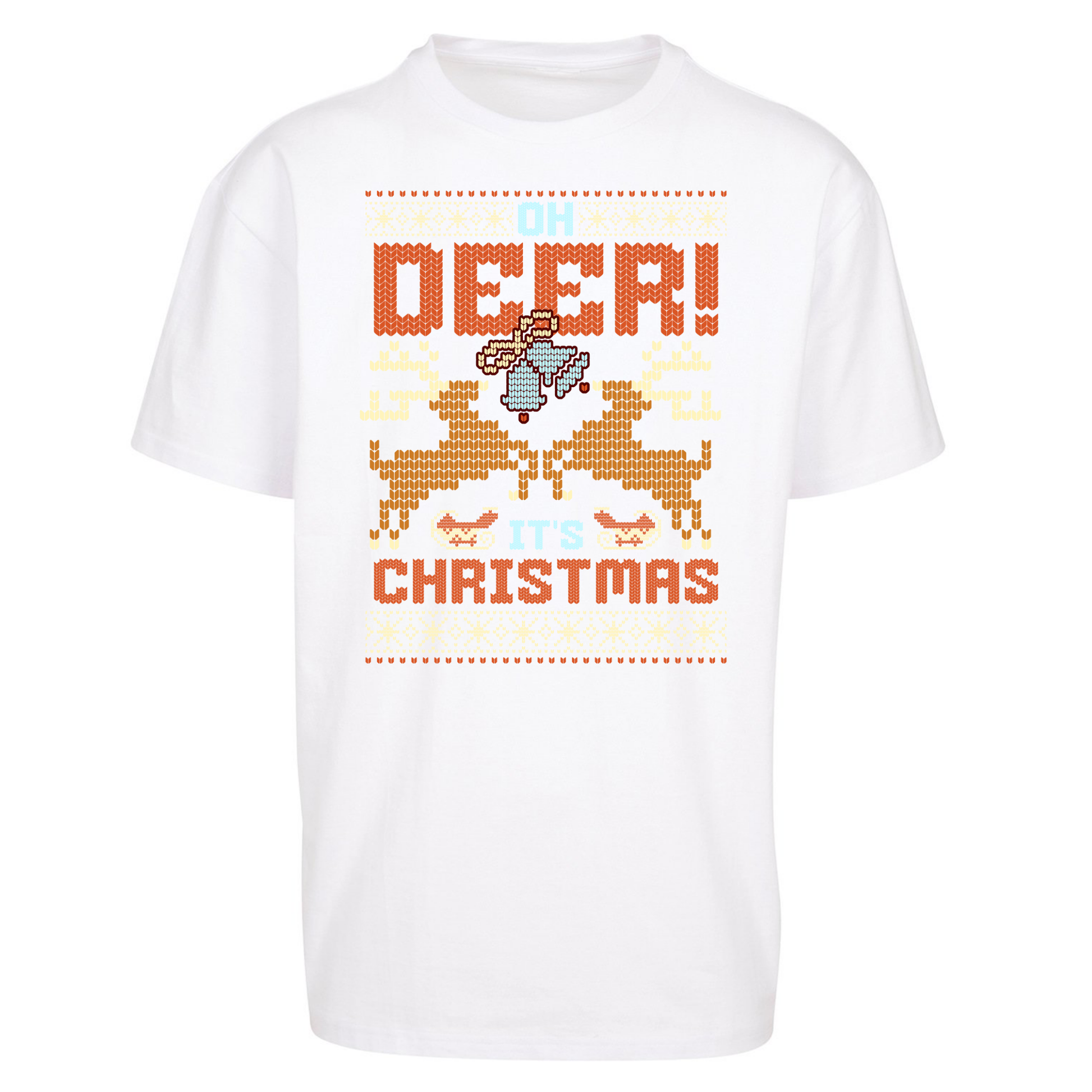 Oh Deer its Christmas Oversized T Shirts