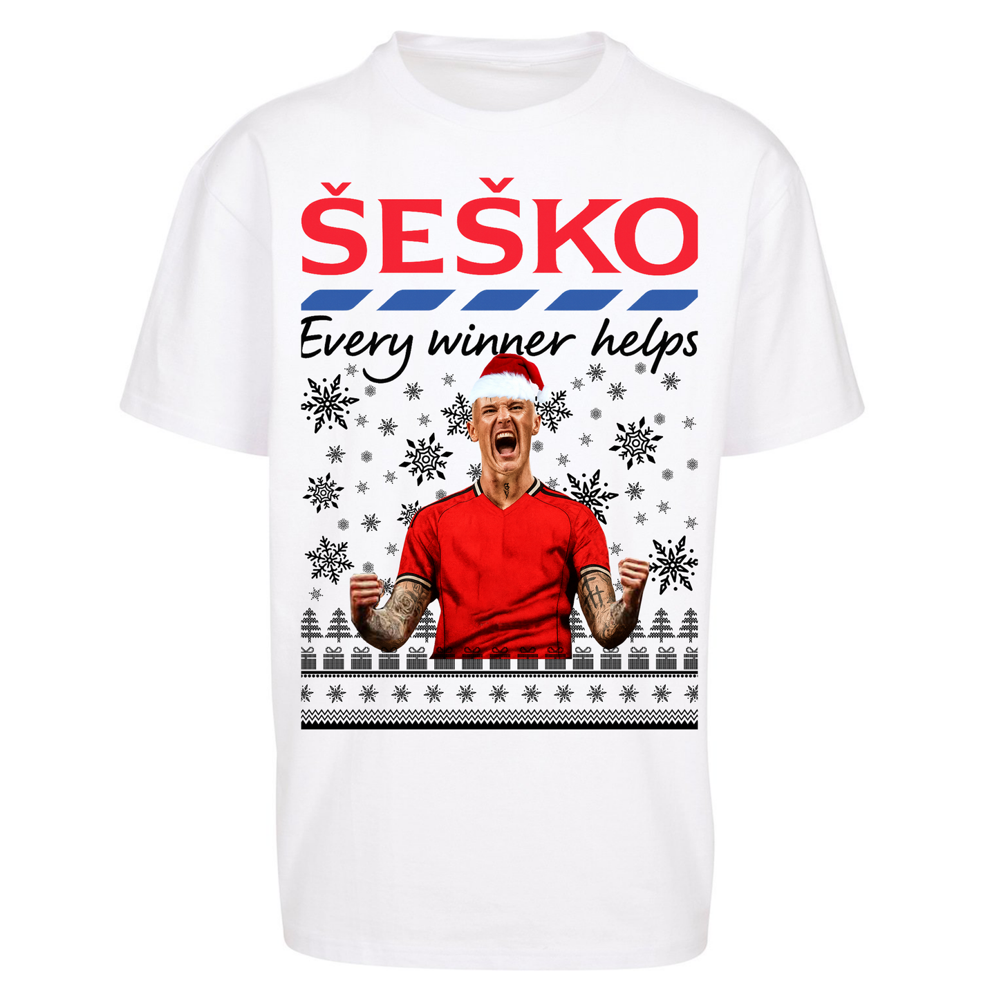 Benjamin Sesko Christmas Oversized T Shirt
