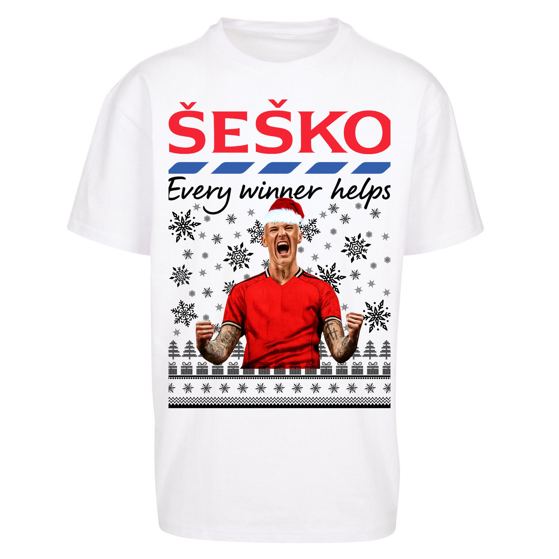 Benjamin Sesko Christmas Oversized T Shirt