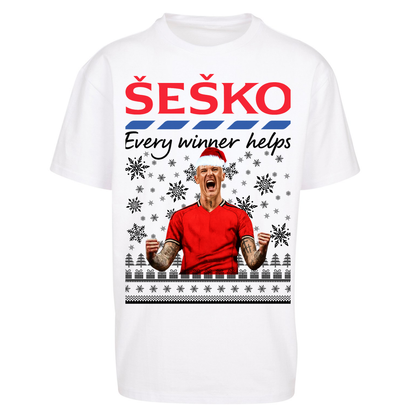 Benjamin Sesko Christmas Oversized T Shirt