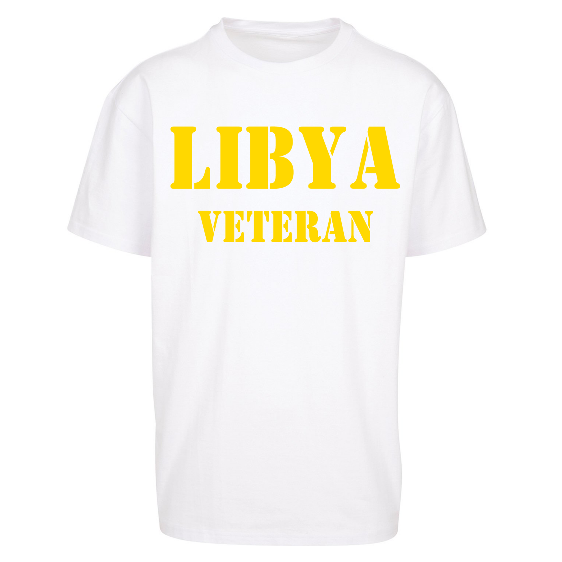 Libya Veteran Oversized T Shirts