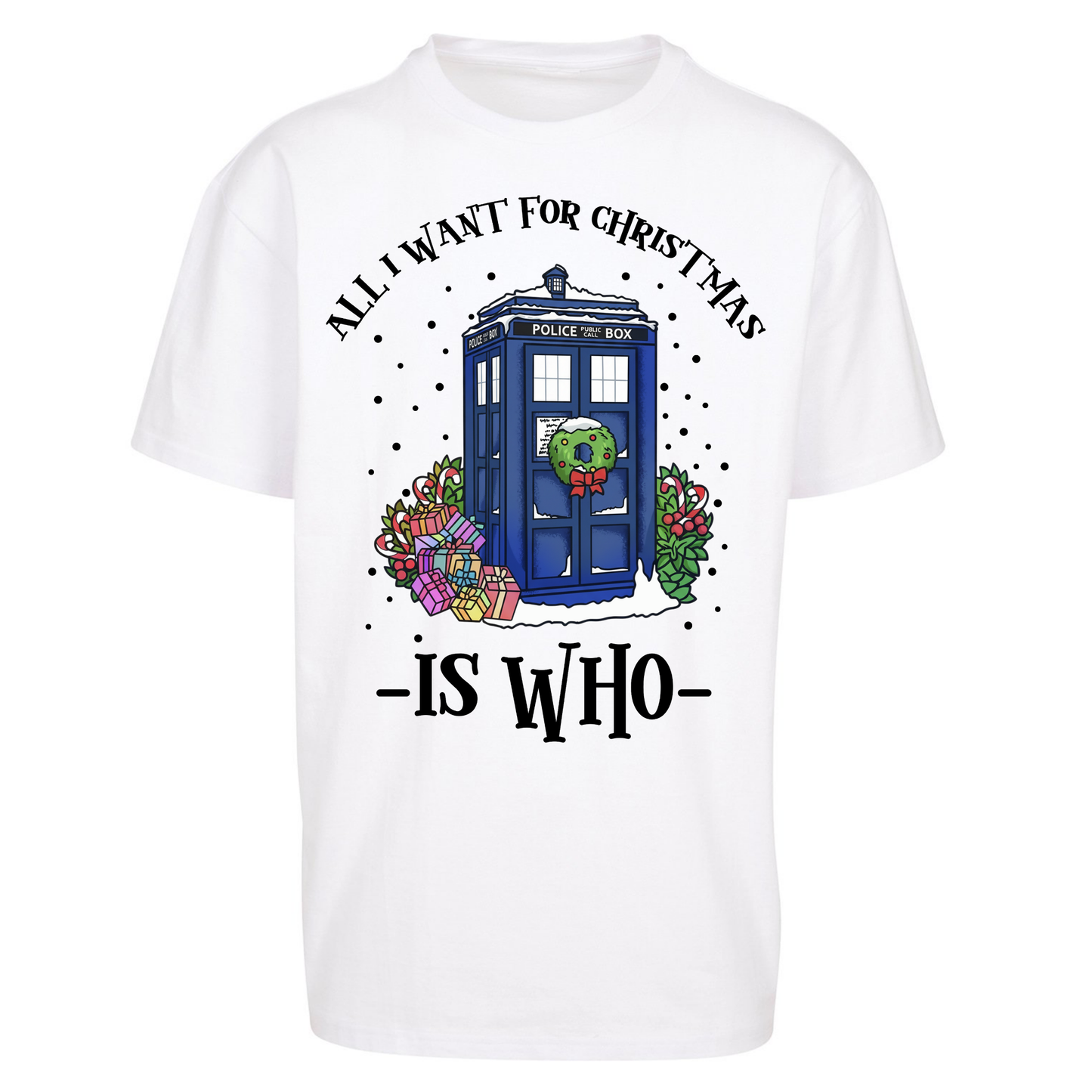 Dr Who Christmas Oversized T Shirts