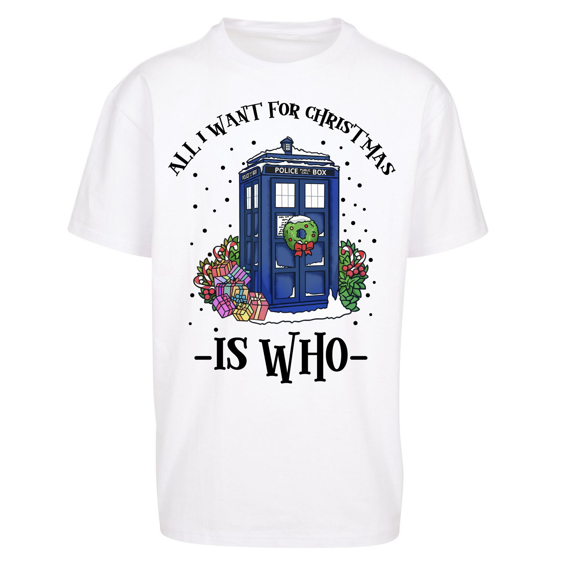 Dr Who Christmas Oversized T Shirts