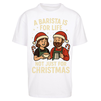 Barista Christmas Oversized T Shirts