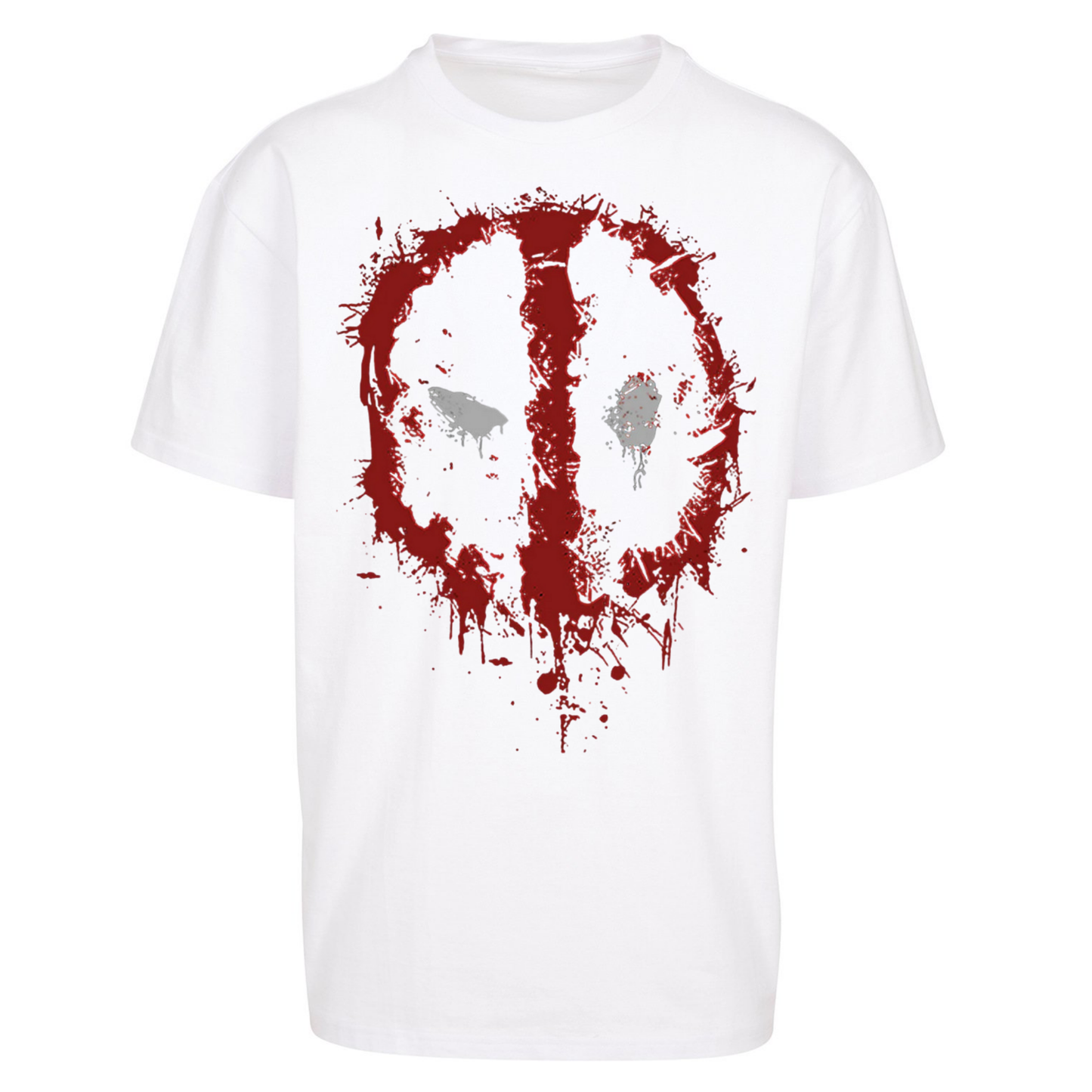 Marvel Deadpool Splatter Icon Oversized T Shirts