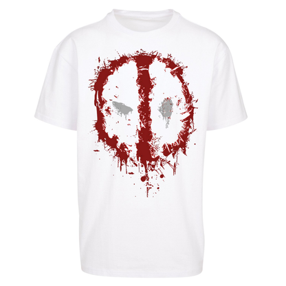 Marvel Deadpool Splatter Icon Oversized T Shirts