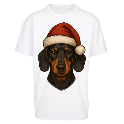 Sausage Dog Christmas Oversized T Shirt
