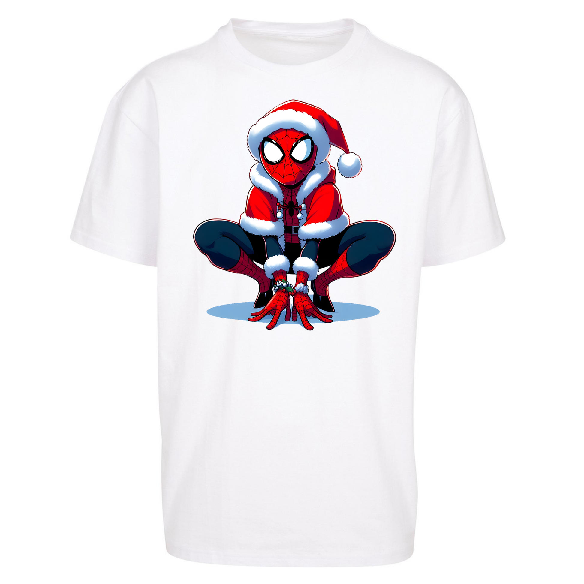 Spiderman Santa Oversized T Shirts