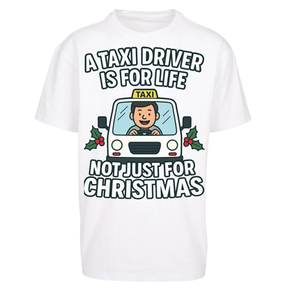 Taxi Driver Christmas Oversized T Shirts