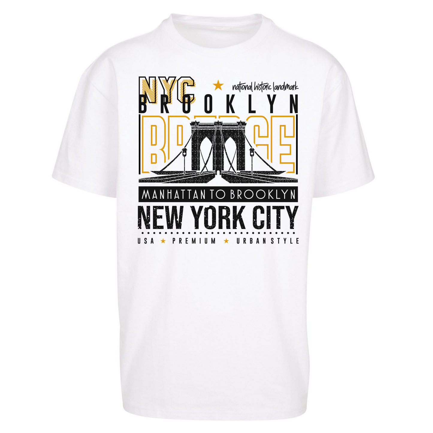 NYC Brooklyn Bridge Oversized T Shirts