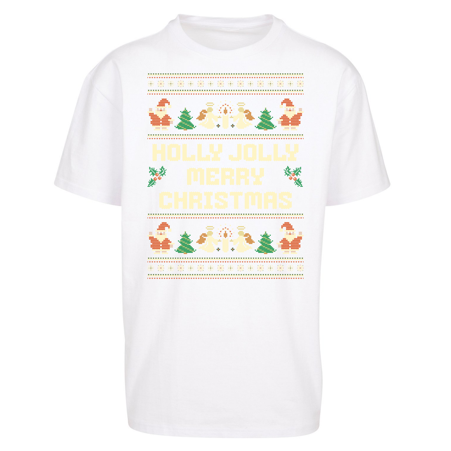Holly Jolly Merry Christmas Oversized T Shirts