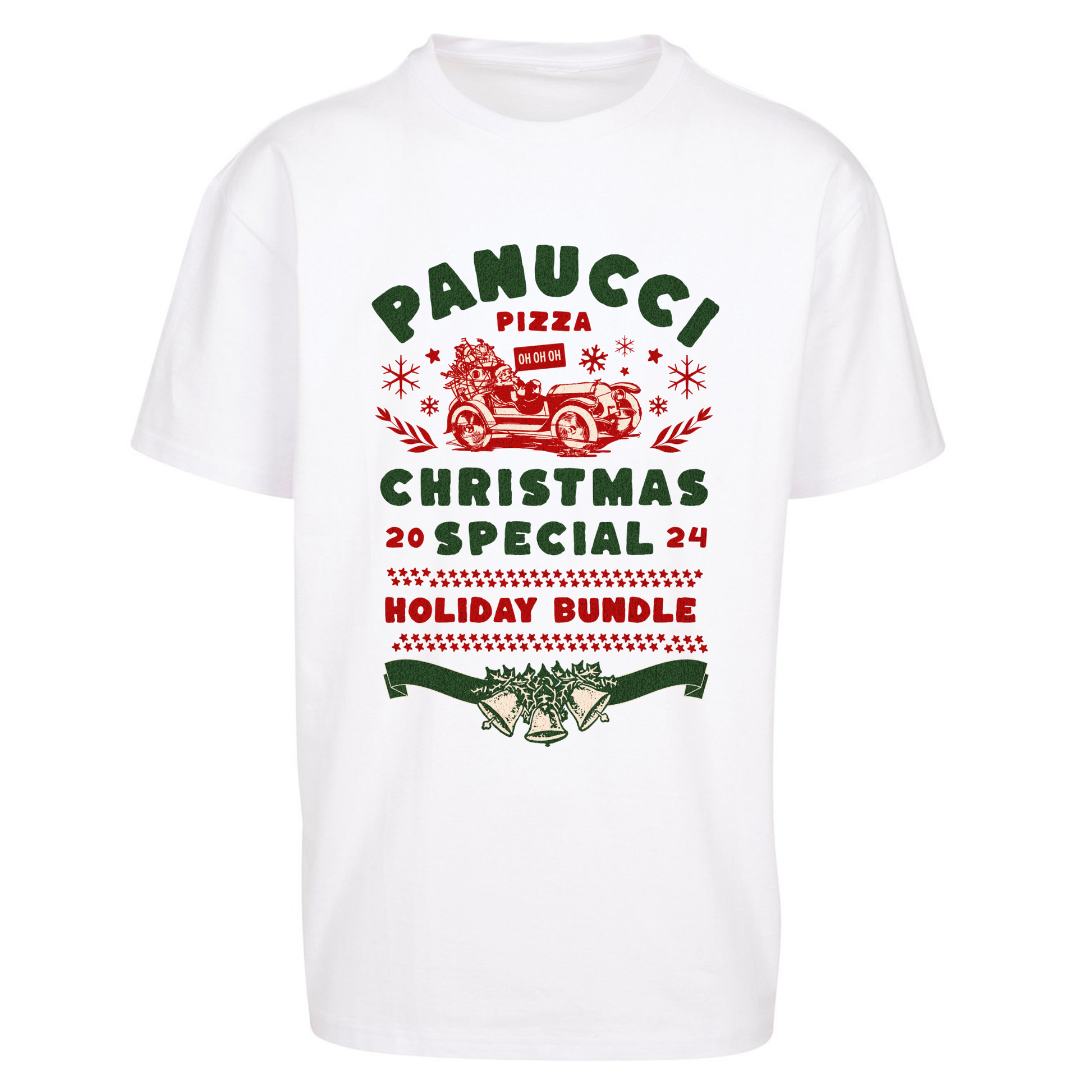 Panucci Pizza Christmas Special Christmas Oversized T Shirts