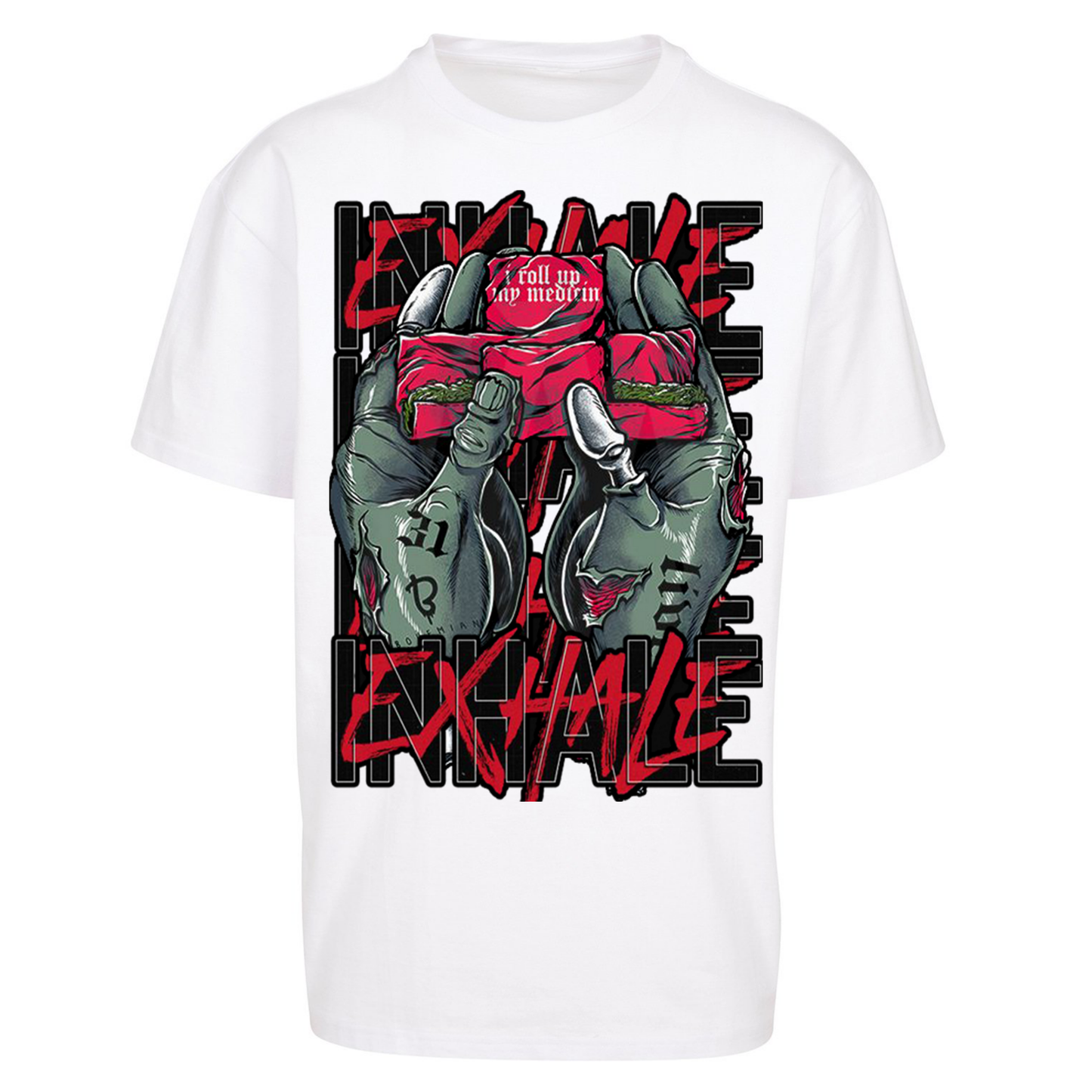 Inhale Exhale Oversized T Shirts