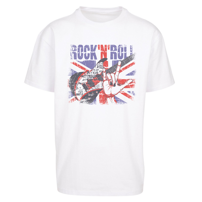 Rock N Roll Union Jack Oversized T Shirts